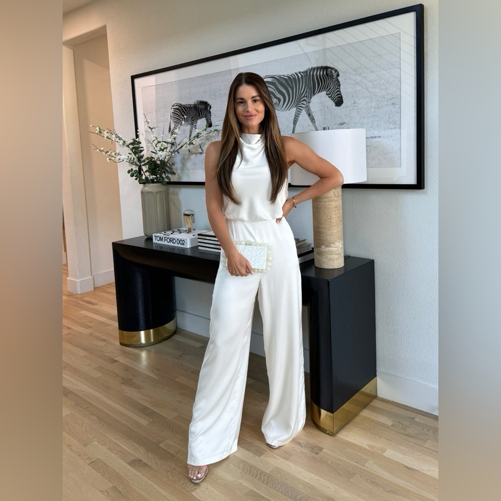 NWT Abercrombie White Jumpsuit